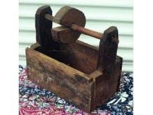 19Th. Century Wooden Yarn Winder Box